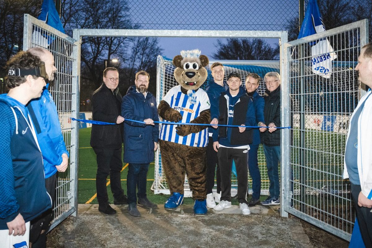 Eröffnung des Blindenfußballplatz des Hertha BSC